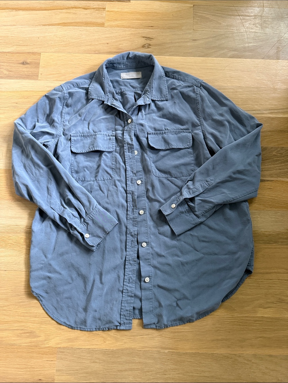 Everlane 100% Silk Button Down Shirt